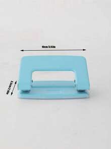 Joivida 1个金属双孔打孔器，马卡龙色，简易手动便携式双孔打孔器，学生学校和办公用品，活页书籍装订