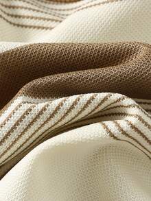 SHEIN 6件套婴儿男女童可爱卡通图案条纹长袖卫衣和运动裤套装，男女通用婴儿服装，冬季 - 彩色 - 查看 6