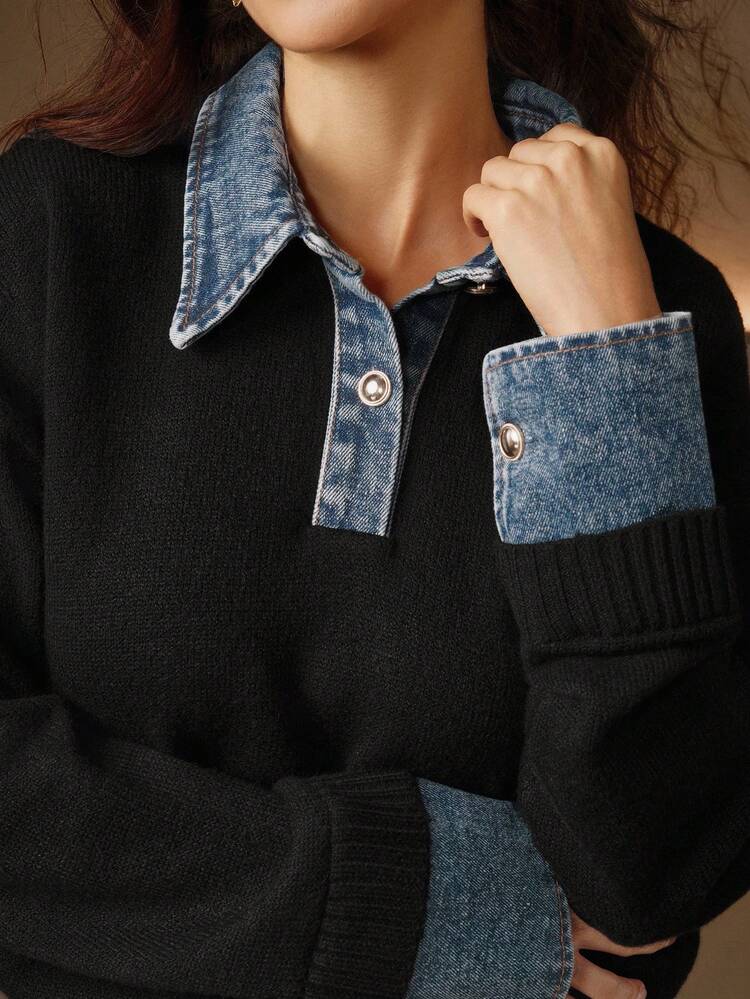 Women's Elegant Turtleneck Casual Long Sleeve Knit Sweater