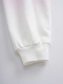 HELLO KITTY AND FRIENDS | SHEIN 小女孩可爱渐变卡通图案连帽衫和运动裤套装，秋季