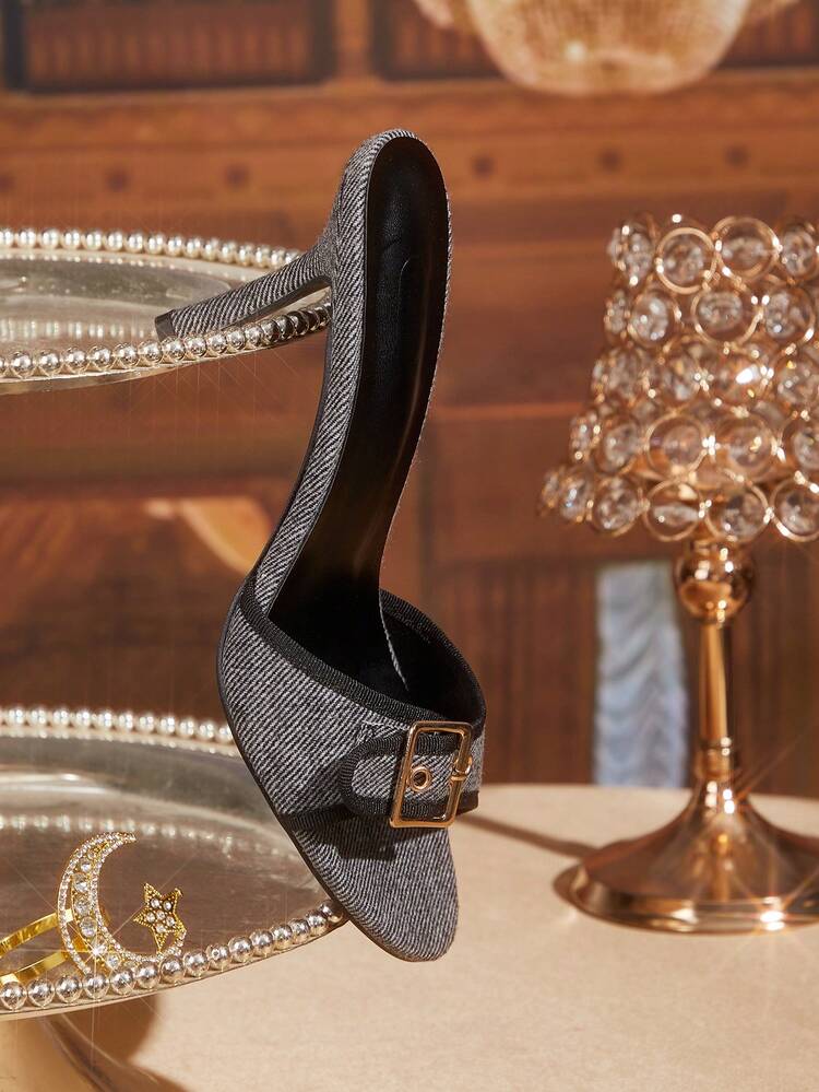 CUCCOO TILAWA Women's Buckle Design Fashion Daily Wear High Heel Sandals For Christmas