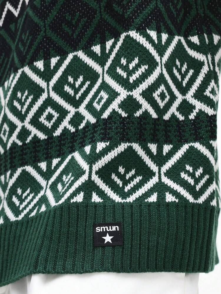 Fair Isle Cable Knit Nordic Christmas Sweater