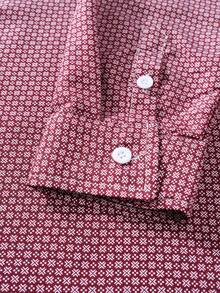 Manfinity Mode Men's All-Over Print Long Sleeve Single-Breasted Casual Commuter Shirt Burgundy Shirts For Men Slim Fit Shirt Men Casual Long Sleeve Shirts For Men Daily Leisure, Weekend Trips, Outdoor Activities, Travel Expeditions, Relaxed Work Environments Or Semi-Formal Occasions,Boyfriend/Husband Gift, Anniversary Gift Christmas