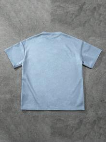 Claim Dot 宽松男士字母压纹落肩T恤