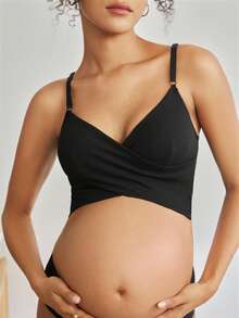 Nursing Lace Patchwork Bra, Underwire, Easy Nursing, Crossover, Casual, Comfortable EasyComfort ChicAutumn Maternity Undershirt