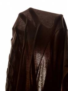 Aalyst Camiseta de manga larga ajustada con diseño de volantes en el cuello, elegante y formal para oficina, color marrón, adecuada para Halloween, Navidad, Día Nacional de Arabia Saudita, fiesta de Año Nuevo, ceremonia de graduación, cosplay - Marrón - Ver 8