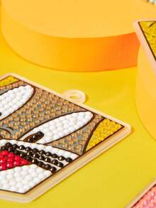 LOONEY TUNES X SHEIN Acrylic Shield Diamond Painting Pendant - 彩色 - 查看 4