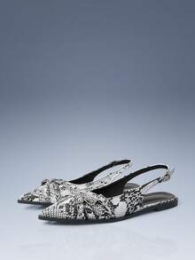 CUCCOO GRLICON Women's Fashion Snake Skin Pattern Flat Loafers, Y2K Punk Motorcycle Style - Multicolor - View 1