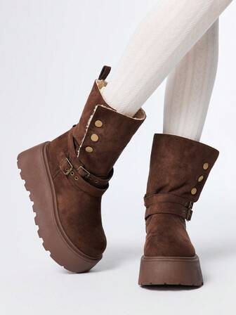 Zapatos de fiesta con cordones y cremallera lateral de estilo gótico oscuro y punk para mujer, botas de montar marrones con hebilla para exteriores, botas de tobillo para motocicleta de calle