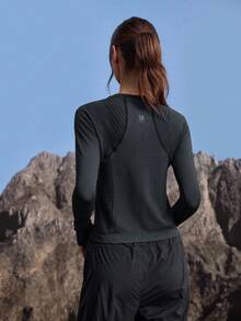 In My Nature 女士条纹圆领插肩袖休闲户外T恤