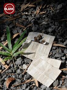 Madebyblanc 1 pieza Bolsa de tela minimalista, textura simple y de alta gama, a prueba de polvo, portátil con solapa y costura - Beis - Ver 2