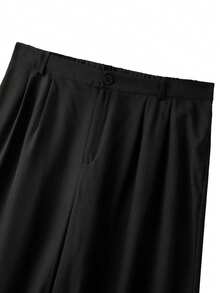 Regalyn Große Größen Lässig Gestreiftes Langarm Hemd + Minimalistische Lässig Lange Hose 2 Stücke Set