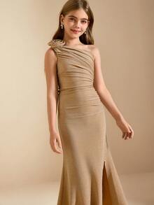 فستان أنيق مناسب للبنات مطبوع بالزهور، مناسب لمناسبات هالوين، عيد الميلاد، وموسم الزفاف