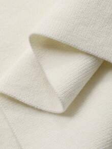 DAZY 女士针织无袖长裙家居服，秋冬 - 白色 - 查看 7