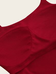 Chiquease Sparkly Glitter Tank Top, Casual And Party Wear, Wire-Free, Halloween,Adjustable Strap, For Women Red Crop Tops Women Tops Crop Glitter Top Women, Christmas - Red - View 7