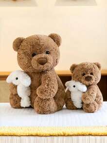 1 件可爱贝克熊毛绒玩具柔软抱枕公仔卡通厨师填充动物房间装饰生日礼物可爱家居装饰 - 彩色 - 查看 11