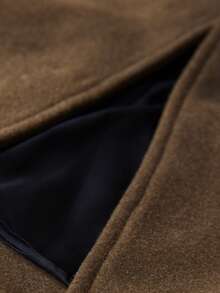 Aveloria Modichic Premium Thick Greenish-Gray Short Overcoat - Green - View 7