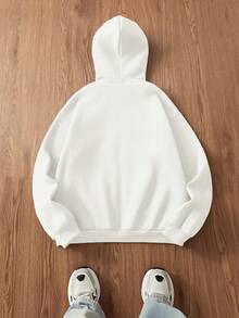 Manfinity Unisex Men's Knitted Casual Loose Fit Long Sleeve Zip-Up Hooded Sweatshirt, Couple Things