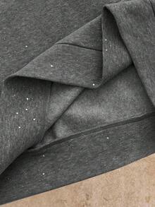 Manfinity VCAY Bộ áo nỉ chui đầu cơ bản thường ngày dành cho nam và quần short - Xám - Xem 7