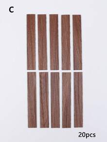 Mini House Wood Grain Floor, Realistic Model Wood Grain Floor Tiles, Miniature Herringbone/Parquet Floor, Doll House Wood Floor, Micro Landscape Floor Tile Decor, Dollhouse Toy Floor Accessories & Photography Props - Multicolor - View 17