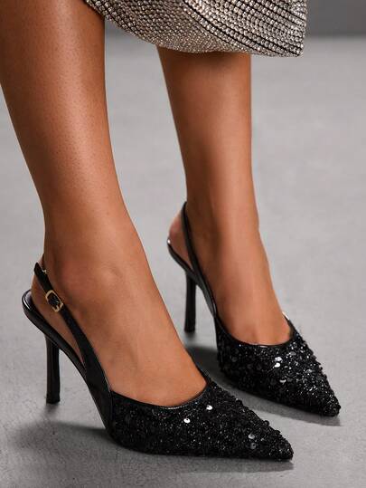 CUCCOO SZL 休闲通勤简约百搭女士尖头高跟鞋