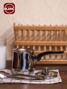 Thickened Stainless Steel Pot For Heating Milk, Making Coffee, Cooking Baby Food And Porridge Seafood Boil - Silver - View 3