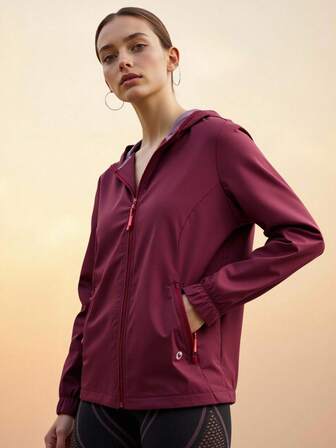 Innovista 女士可打包宽松运动夹克健身短款拉链健身服跑步日常运动休闲办公室到法院早午餐到健身房超大运动服秋季骑行轻量 HIIT 训练