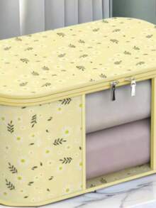 Große, wasserdichte, geflochtene Aufbewahrungstasche, faltbar, Organizer für Reisekleidung, Decken, saisonale Garderobe, mit Reißverschluss zum sauberen und ordentlichen Aufbewahren