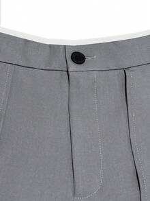 Chillumni 男士宽松阔腿休闲裤，百搭实用，适合街头风、日常休闲、周末出游、音乐节、社交聚会等各种场合。这款裤子是男士衣橱中不可或缺的百搭单品，也是送给男友或老公的绝佳礼物。设计师款裤子，日系裤子，宽松版型裤子，灰色裤子，阔腿裤 - 灰色 - 查看 4