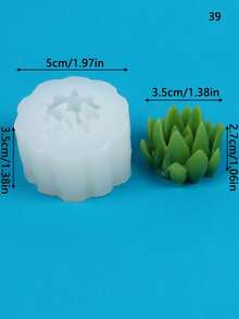 Khuôn silicon cây mọng nước, trang trí máy tính để bàn tại nhà, nghệ thuật trang trí nến thủ công tự làm, khuôn trang trí nến thơm thủ công, lô hội hoặc xương rồng, trang trí chậu sáng tạo, khuôn nến thịt cuộc sống vĩnh cửu không héo úa - trắng - Xem 22