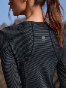 In My Nature 女士条纹圆领插肩袖休闲户外T恤