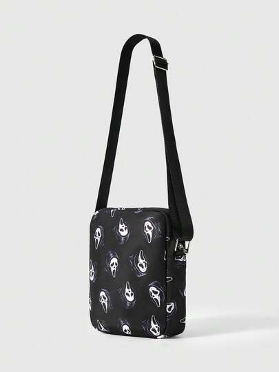 Grunge Punk Girls Crossbody Bag, Suitable For Women's Daily Commute