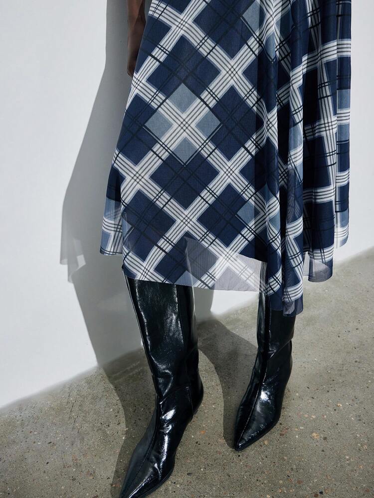 SHEIN Maija Abito midi estivo boho con ricamo inglese a balze di MAIJA