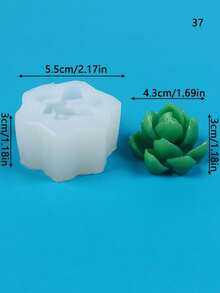 Khuôn silicon cây mọng nước, trang trí máy tính để bàn tại nhà, nghệ thuật trang trí nến thủ công tự làm, khuôn trang trí nến thơm thủ công, lô hội hoặc xương rồng, trang trí chậu sáng tạo, khuôn nến thịt cuộc sống vĩnh cửu không héo úa - trắng - Xem 29
