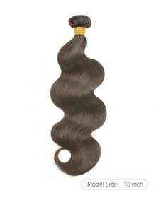 深棕色波浪卷发 1 件真人发束 161820 英寸 #2 巧克力棕色雷米接发 女士巴西双拉 - S2 - 查看 3