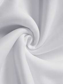 INAWLY 女士极简印花长袖常规卫衣 - 白色 - 查看 4