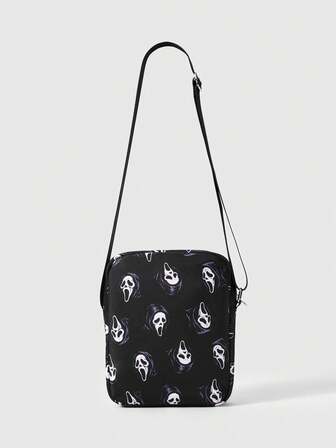 Grunge Punk Girls Crossbody Bag, Suitable For Women's Daily Commute
