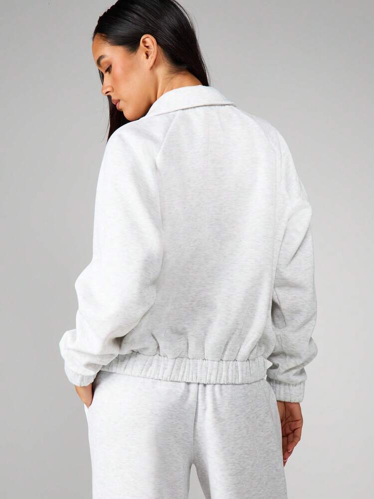 MISSGUIDED Oversized Pullover Sweatshirt With Collared Neckline And Long Sleeves For Casual Comfort