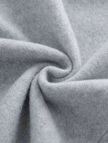 Resyla 女士休闲针织长袖连帽卫衣，带口袋和珍珠装饰，外出上衣，适合秋冬季穿着 - 灰色 - 查看 4