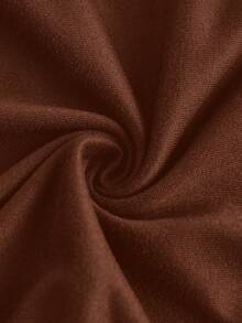 SHEIN Essnce Plus Size Women's Spring And Summer Fashion Casual Comfortable Daily High Elastic Black Slim Fit With Pocket Leggings,Spring,Women Bottom,Airport For Women,Curve Pants,Streetwear For Women,Going Out - Coffee Brown - View 5