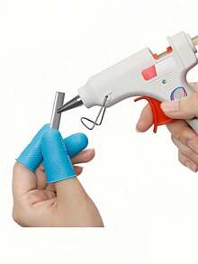 3 件硅胶手指保护套、手指保护套、热胶手指保护套、硅胶顶针、热胶手指保护套、指尖垫握把，适用于 DIY 金钱计数、整理、书写、分类任务、热胶和运动游戏（蓝色）