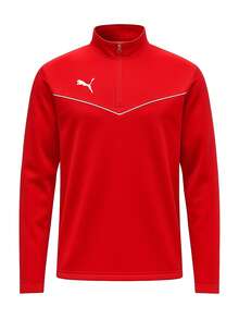 Puma Teamrise Men's 1/4 Zip Sweatshirt Red - Red - View 1