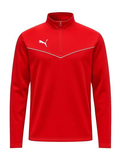 Puma Teamrise Men's 1/4 Zip Sweatshirt Red