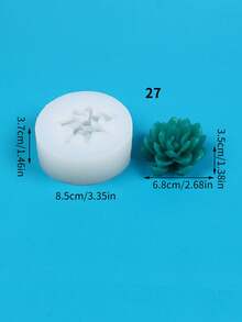 Khuôn silicon cây mọng nước, trang trí máy tính để bàn tại nhà, nghệ thuật trang trí nến thủ công tự làm, khuôn trang trí nến thơm thủ công, lô hội hoặc xương rồng, trang trí chậu sáng tạo, khuôn nến thịt cuộc sống vĩnh cửu không héo úa - trắng - Xem 20