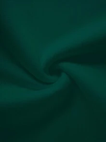 Manfinity Hypemode 男士字母印花撞色长袖保暖连帽卫衣，秋冬款 - 墨綠色 - 查看 5