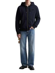 Essential Men's Zip Hoodie Navy - Navy - View 3