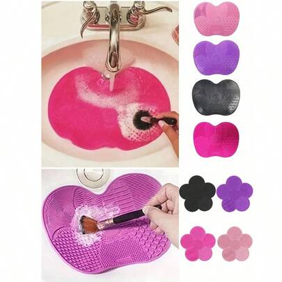 1 cọ vệ sinh có đế hút, 4 màu để lựa chọn, dùng để vệ sinh miếng lót silicon, túi xách, hộp đựng đồ, hộp đựng mỹ phẩm.