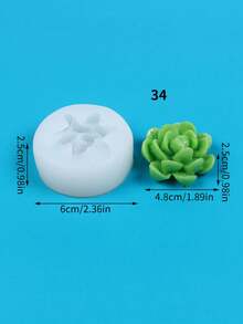 Khuôn silicon cây mọng nước, trang trí máy tính để bàn tại nhà, nghệ thuật trang trí nến thủ công tự làm, khuôn trang trí nến thơm thủ công, lô hội hoặc xương rồng, trang trí chậu sáng tạo, khuôn nến thịt cuộc sống vĩnh cửu không héo úa - trắng - Xem 42