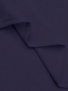 Airaco Áo sơ mi trơn màu cỡ lớn, thường ngày, mùa thu - Màu xanh hải quân - Xem 4