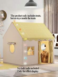 圣诞装饰豪华室内城堡帐篷游戏屋 - 宽敞、色彩缤纷 - 完美的节日和圣诞礼物，适合家庭使用